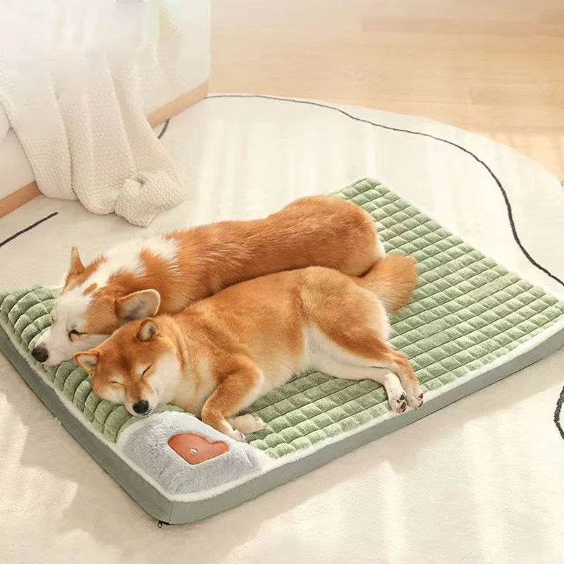 The plaid dream bed for your furry friend.