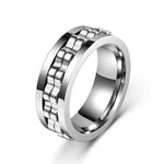 Stainless Steel Spinner Fidget Anxiety Relief Ring