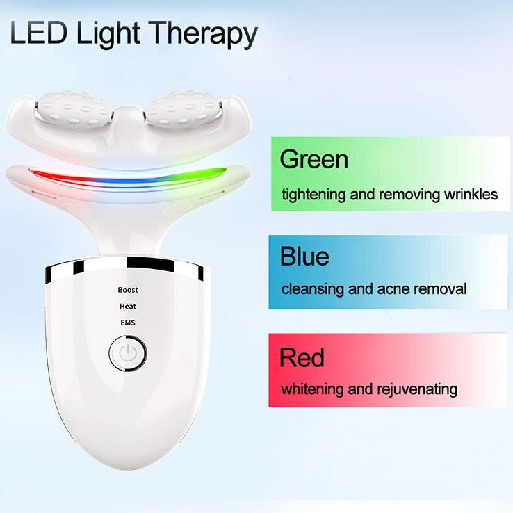 New EMS Microcurrent Neck Massager for Wrinkle Care