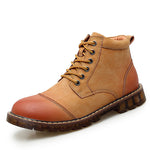 English Martin Boots for Men - Casual Fleece Short Boots