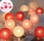 Cozy Cotton Ball LED Ambient Fairy Lantern Lights