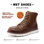 Vintage Fleece-lined Martin Boots for Men