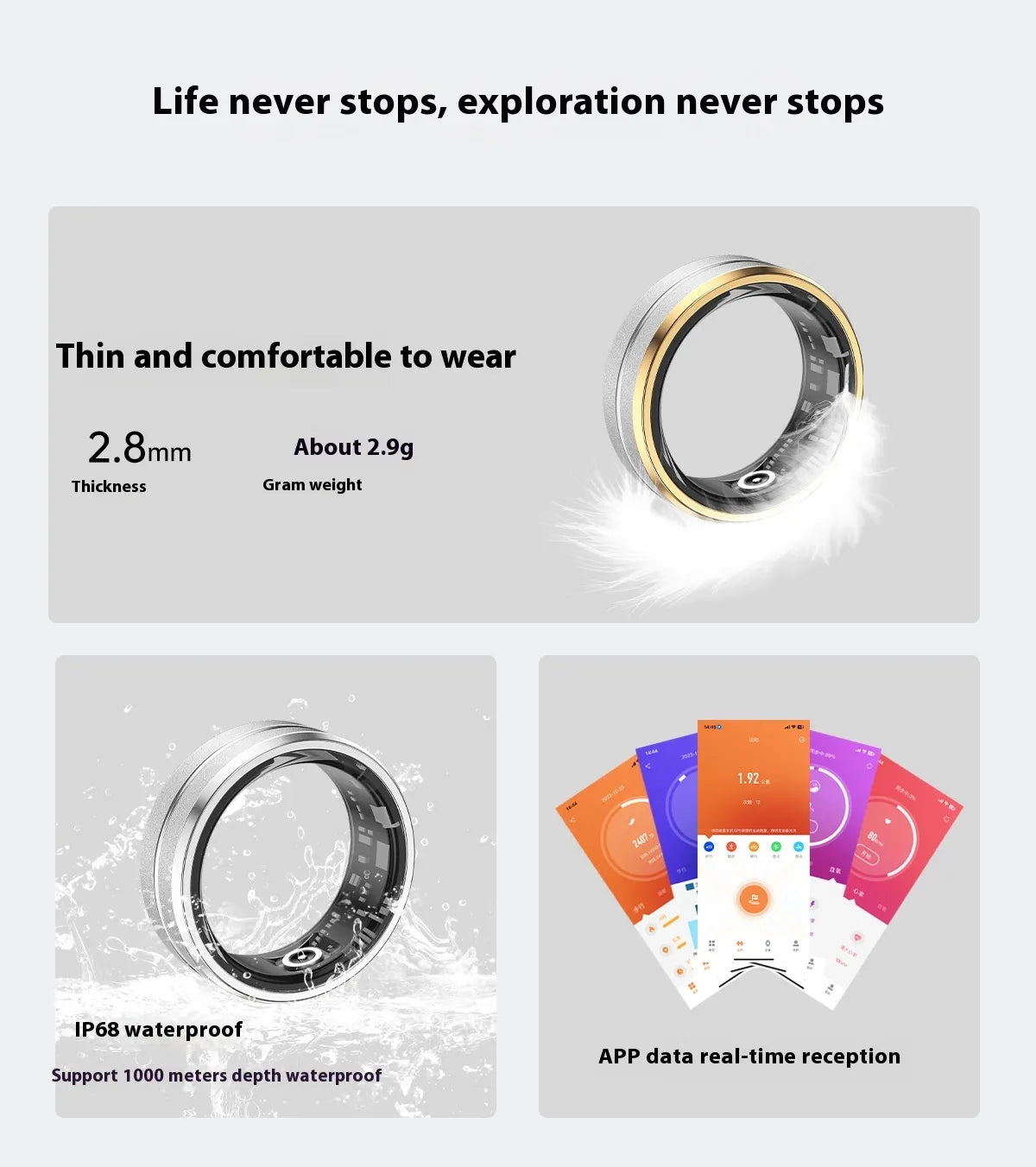 Smart Ring – Health & Sleep Tracker Ring
