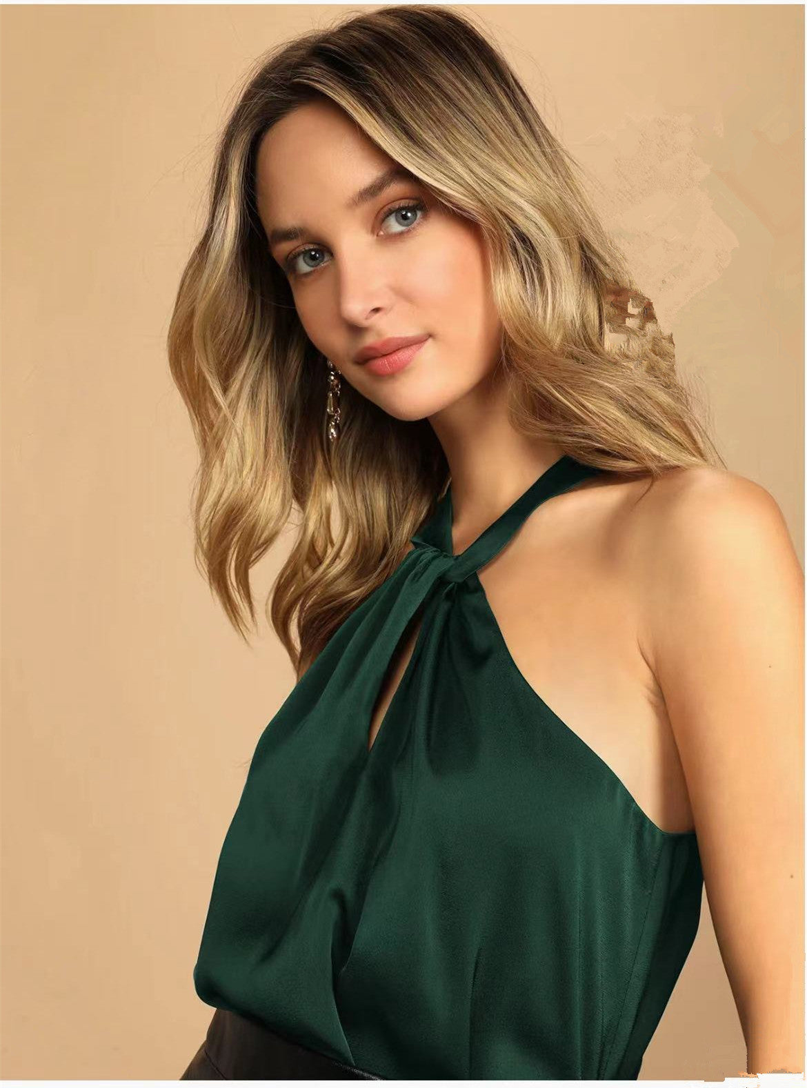 Stylish Summer Satin Backless Tank Top for Women