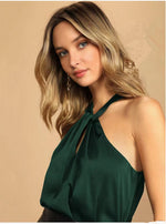 Stylish Summer Satin Backless Tank Top for Women