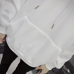 Hooded Sweatshirt for Trendy Young Men in Solid Color