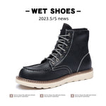 Vintage Fleece-lined Martin Boots for Men