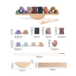 Montessori Wooden Animal Stacking Balance Toy Set