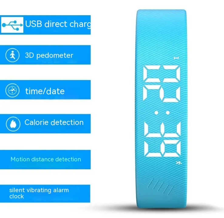 Ultra-Lightweight Daily Activity & Sleep Fitness Tracker Band