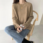 Loose Knit Sweater for Women - Versatile Autumn Top