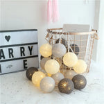 Cozy Cotton Ball LED Ambient Fairy Lantern Lights
