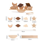 Montessori Wooden Animal Stacking Balance Toy Set