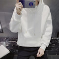 Hooded Sweatshirt for Trendy Young Men in Solid Color