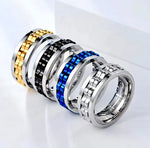 Stainless Steel Spinner Fidget Anxiety Relief Ring
