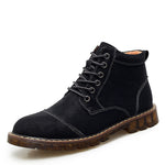 English Martin Boots for Men - Casual Fleece Short Boots