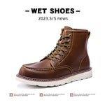 Vintage Fleece-lined Martin Boots for Men