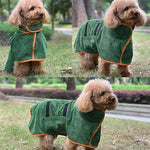 Ultra-Absorbent Microfiber Pet Drying Bathrobe