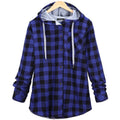 Protein Fiber Hooded Checkered Jacket