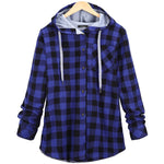 Protein Fiber Hooded Checkered Jacket