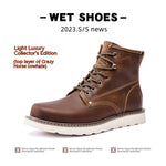 Vintage Fleece-lined Martin Boots for Men