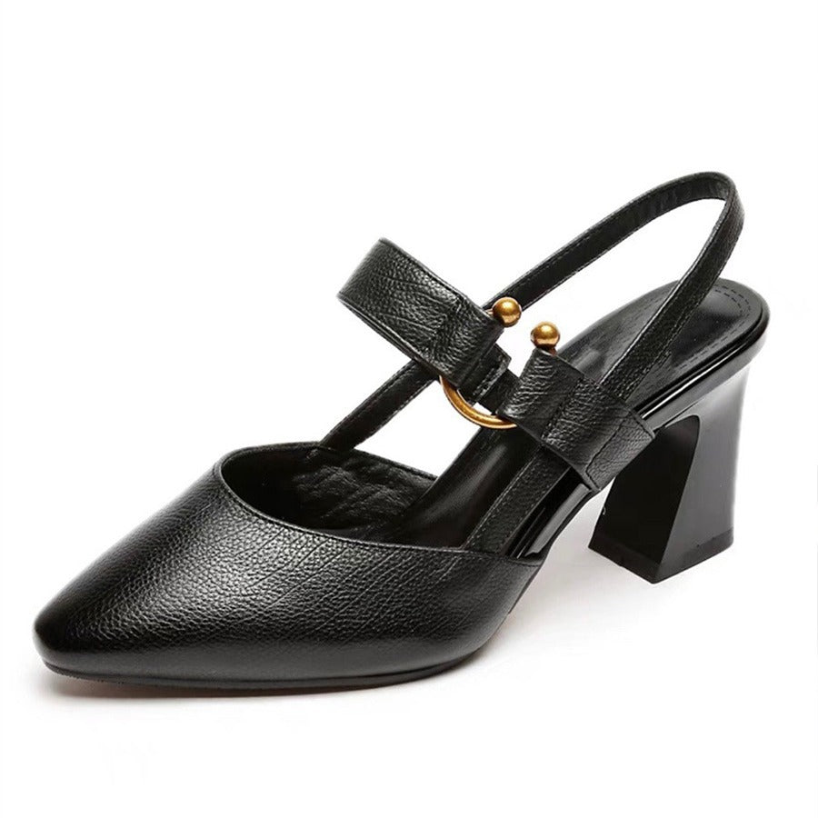 Summer Women's Chunky Heeled Sandals - Fashion Footwear
