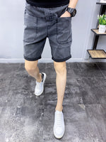 Trendy Slim Denim Shorts for Men - Summer Style