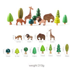 Montessori Wooden Animal Stacking Balance Toy Set