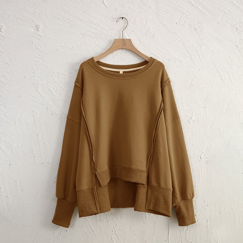 Loose Irregular Niche Sweater Top for Women