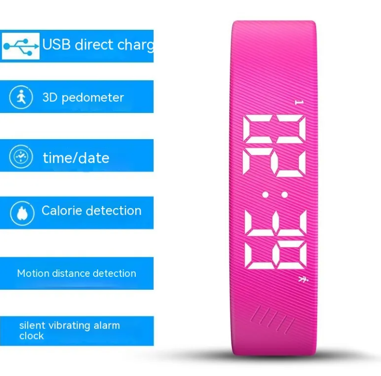 Ultra-Lightweight Daily Activity & Sleep Fitness Tracker Band