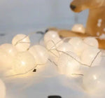 Cozy Cotton Ball LED Ambient Fairy Lantern Lights