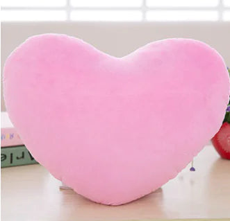 Soft Plush Heart Accent Cushion Pillow