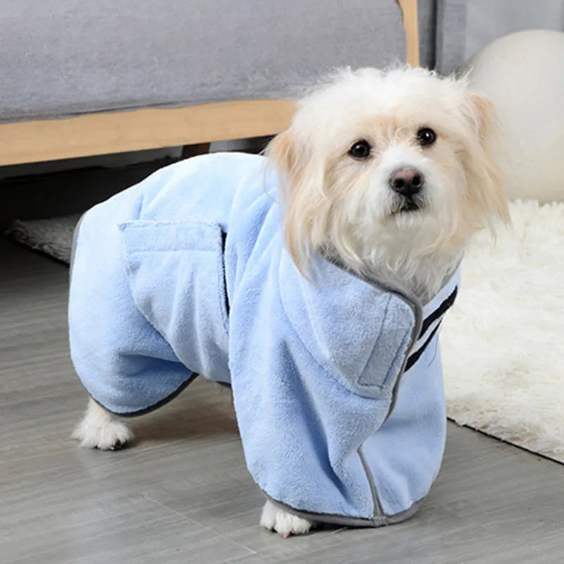 Ultra-Absorbent Microfiber Pet Drying Bathrobe