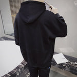 Hooded Sweatshirt for Trendy Young Men in Solid Color