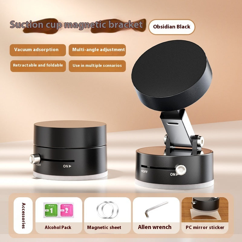 Foldable Magnetic Vacuum Car Phone Holder