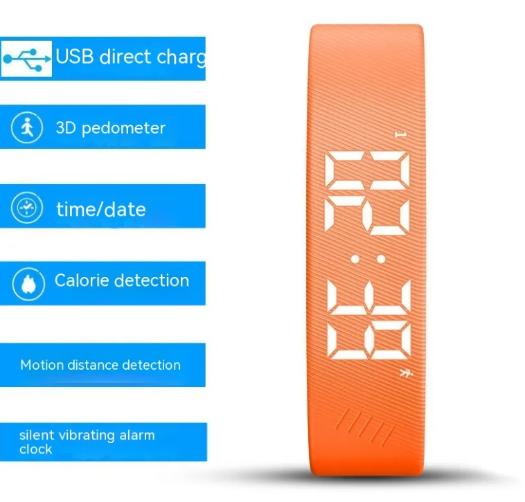Ultra-Lightweight Daily Activity & Sleep Fitness Tracker Band