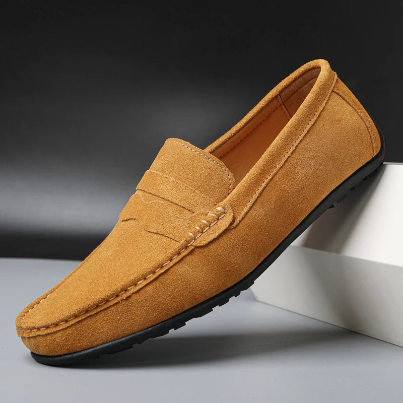 LE DREUX SUEDE LOAFERS