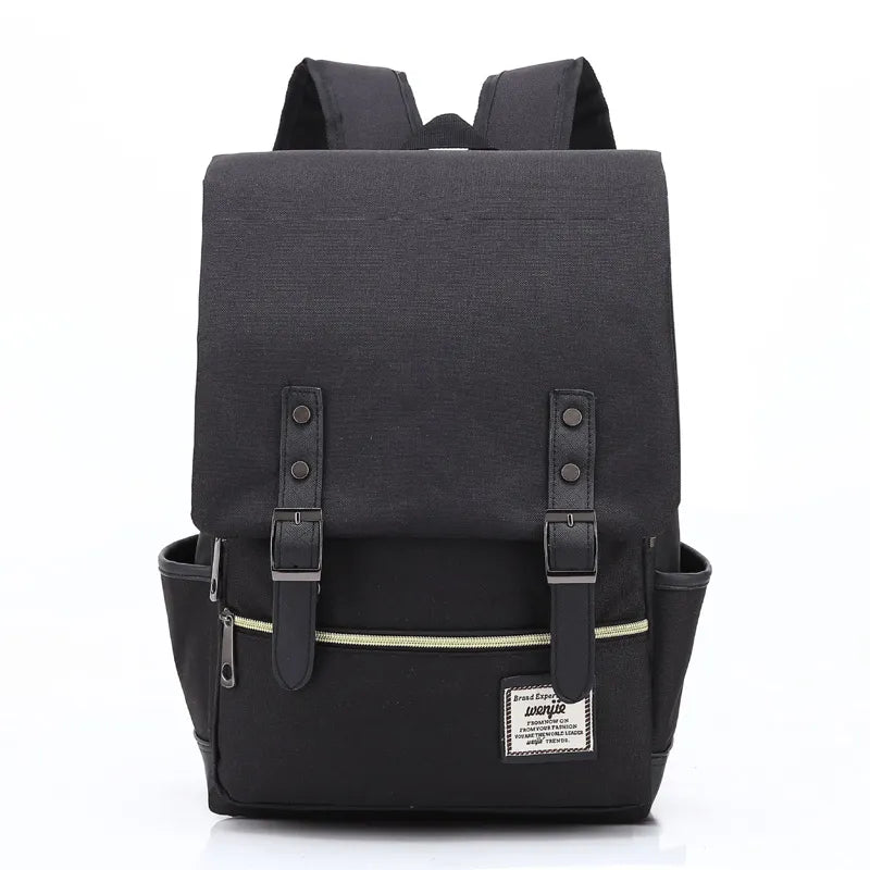 Unisex Waterproof Oxford Backpack: Vintage, spacious, fits 16-inch laptop. Ideal for travel.