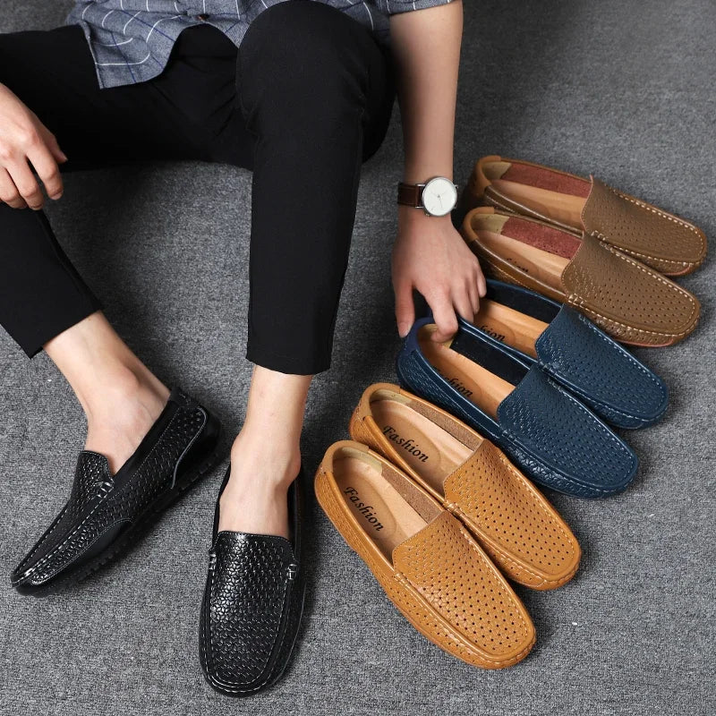 Airy Leather Shoes For Men.