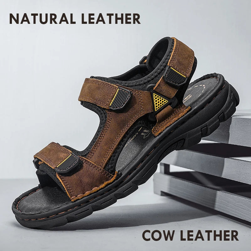 Heritage leather sandals.