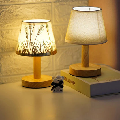 Cozy Glow Wood Lamp.