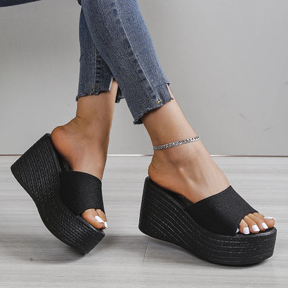 High women's sandals.