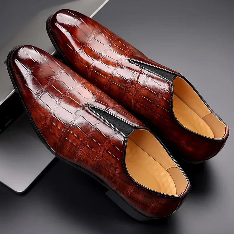 Elegant handmade leather shoes.