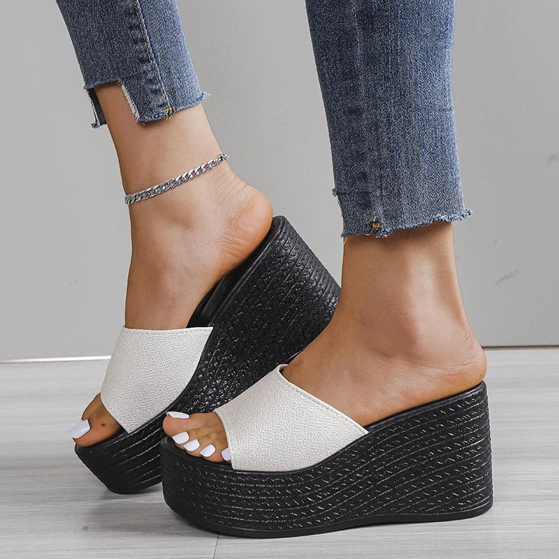 High women's sandals.