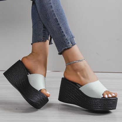 High women's sandals.