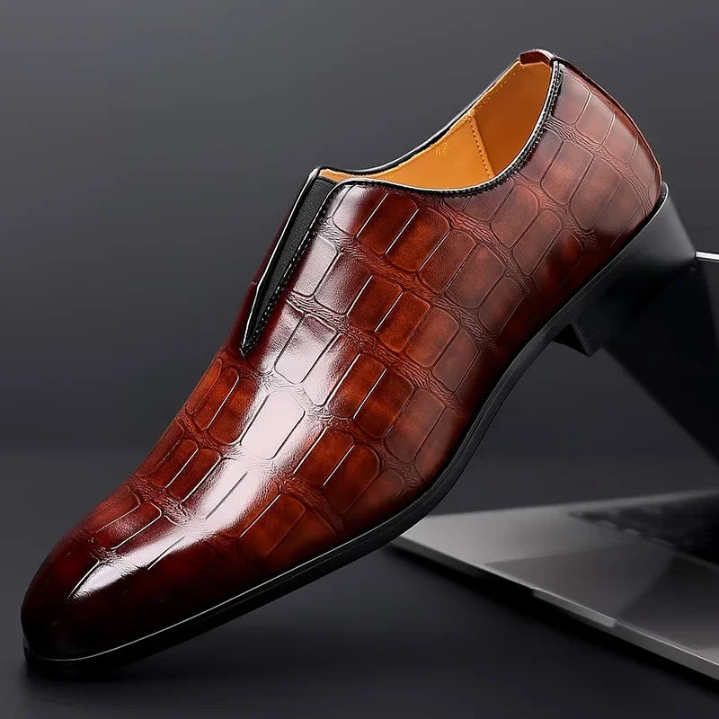 Elegant handmade leather shoes.