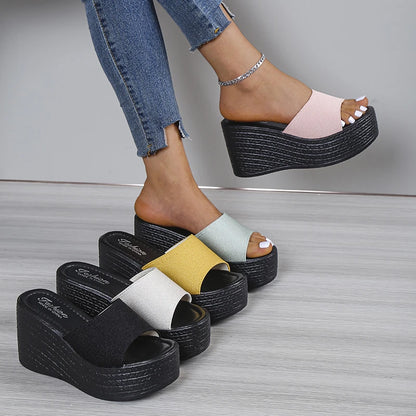 High women's sandals.