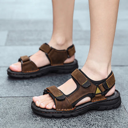 Heritage leather sandals.