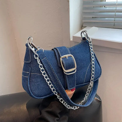 Elegance in Denim Handbag.