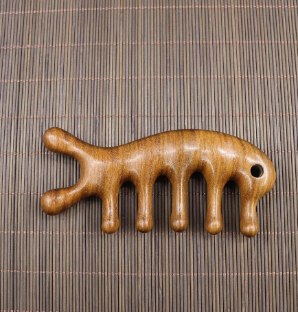 Sandalwood Ergonomic Scalp & Body Massager