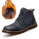 English Martin Boots for Men - Casual Fleece Short Boots